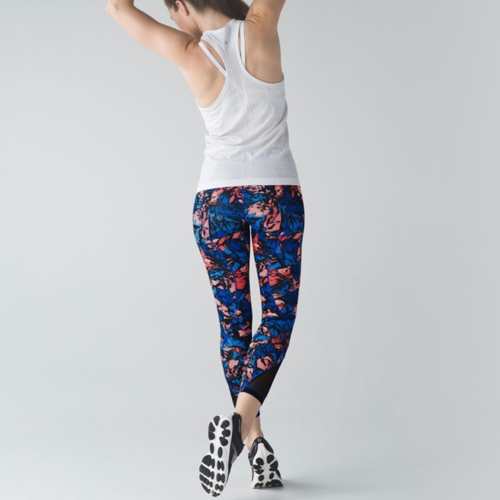 Lululemon Inspire Tight II Paint Storm Harbor Blue